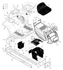 Part Location Diagram of 1001584E717 Murray DISCONTINUED